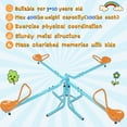 thumbnail image 2 of POWANLI Kids Seesaw Teeter Totter with 400lbs Capacity Spinning Kids Outdoor Playground Equipment, Swiveling 360 Degrees Rotating for Kids 3-10, 2 of 8