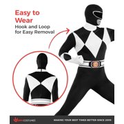 Morphsuits Adult Black Power Ranger Morphsuit Mens Superhero Fancy Dress Costume Halloween Black L