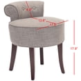thumbnail image 6 of SAFAVIEH Georgia Vanity Stool Stone, 6 of 7