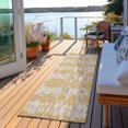 thumbnail image 6 of Addison Rugs Machine Washable Indoor/ Outdoor Chantille Abstract Contemporary Rug Gold - 2'3" x 7'6", 6 of 6
