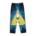 thumbnail image 4 of Bill Cipher Women's Pajama Pants Comfy Casual Loose Sleep Bottoms Pants Drawstring Wide Leg Long Lounge Pants, 4 of 8
