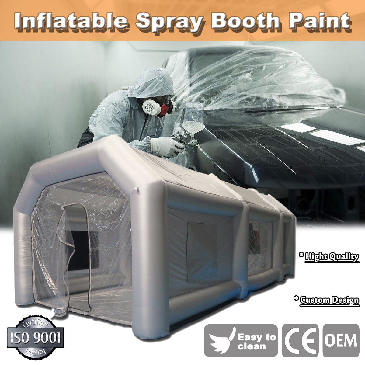 20x10x8Ft Inflatable Spray Paint Booth Custom Tent Car