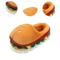 thumbnail image 6 of Yunhgft Hamburger Winter Plush Slippers Casual Cute Home Shoes for Travel Bedroom Adults EU Size 40 to 41, 6 of 9