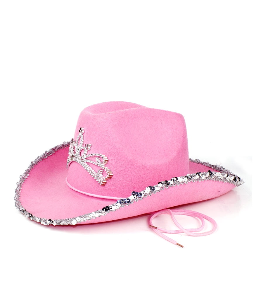 Fun Central (AT843) 1 pc Rhinestone Cowgirl Hat, Rhinestone Cowgirl Hat