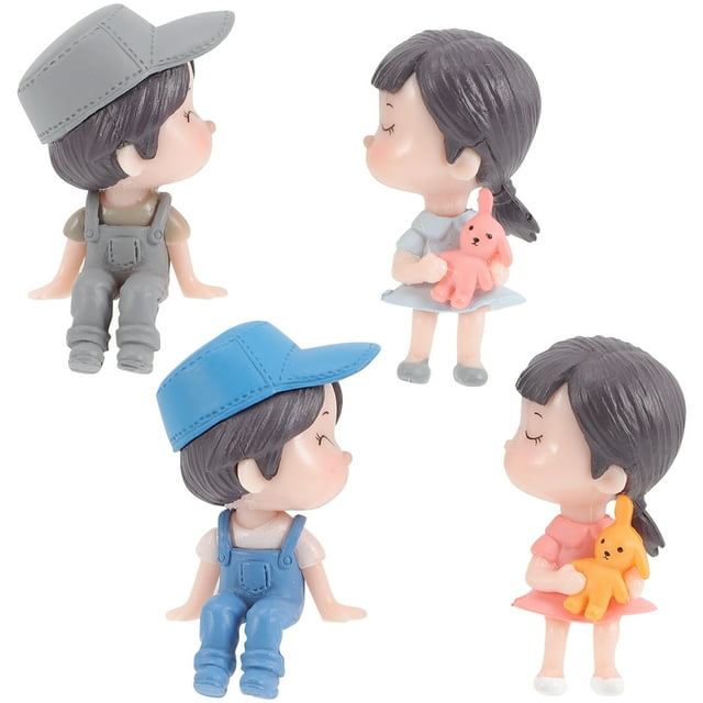 KAKOWELY 2 figuras de pareja besándose, regalo de San Valentín, decoración para coche.