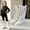 White, variant on Yotami Girl Mid Calf Boots, Little Girls Fashion Riding Boots with Metal Studs and Chains Lace-Up Side Zipper