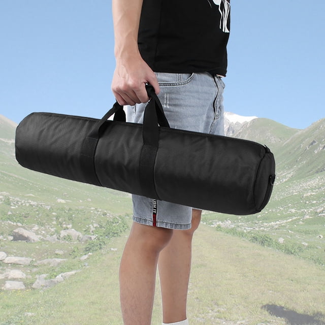 Bolsa De Transporte Monopié Portátil Para Trípode, Soporte De Luz Para Paraguas, Soporte De Riel Deslizante, Nailon Impermeable, Duradero, Ligero, Negro
