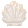 thumbnail image 2 of Shell Shaped Ceramic Plate Jewelry Tray Ceramic Ring Trinket Dish Jewelry Plate, 2 of 8
