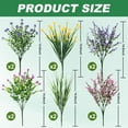 thumbnail image 5 of 8 Bundles Outdoor Artificial Flowers, Faux Outdoor Plants UV Resistant Flowers, Fake Outdoor Flowers for Garden Balcony Patio Porch Window Box Home Farmhouse Outside Indoor Decor (Mix Colors), 5 of 5
