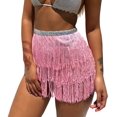 thumbnail image 2 of Falda de tutú con borlas y lentejuelas para mujer, minifalda Sexy con flecos para danza del vientre, pañuelo para la cadera, para Club, fiesta, espectáculo de escenario, 2 of 5