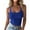 Blue, variant on Otntypg Plus Size Womens Tank Tops Crop Camisole Summer Fashion Sleeveless Ribbed Workout Basic Going Out Gym Spring Clothes 2025 Green XXXXXL