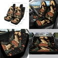 thumbnail image 2 of Jeiento Frog Car Seat Cover for Women Men with Steering Wheel Cover Mushroom Seatbelt Pads Handbrake Cover Gear Shift Knob Cover Trash Can Armrest Cover Rearview Mirror Cover Coasters 14pcs, 2 of 7