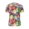 thumbnail image 5 of Wukai Easter Eggs Print Men's Short-Sleeved Mesh T-Shirt,Quick-Dry Short Sleeve Workout T-Shirt-Medium, 5 of 8