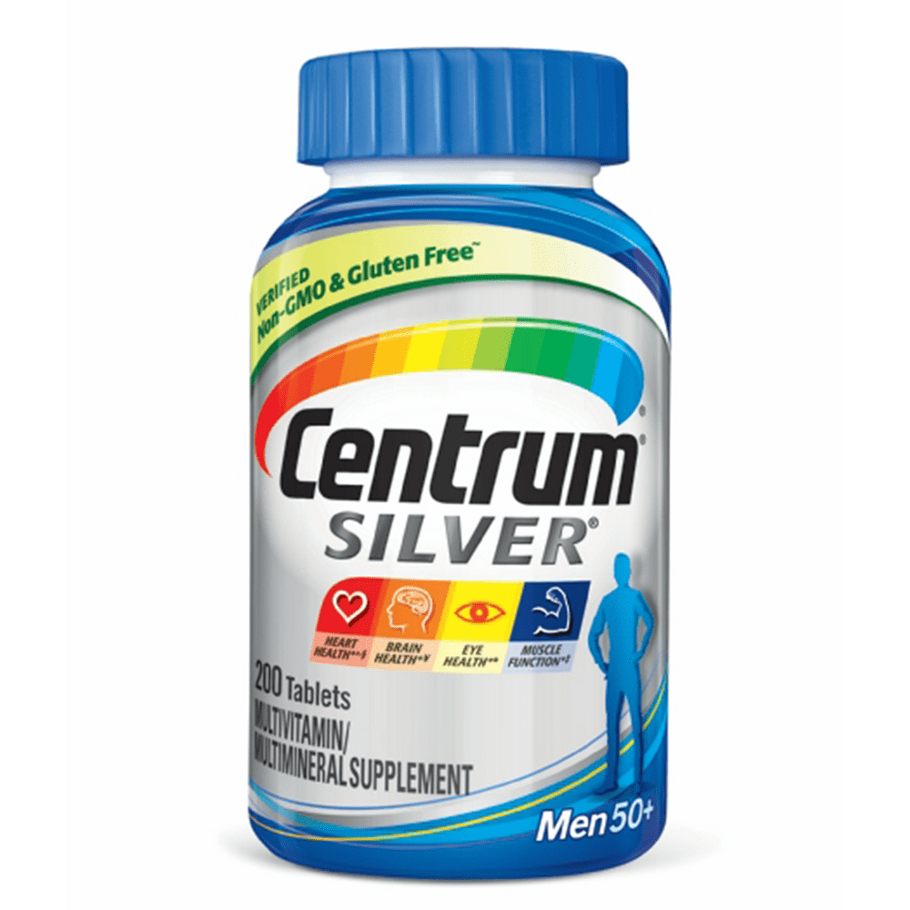 Centrum Silver Men 50+ Multivitamin Tablets, 220 Ct