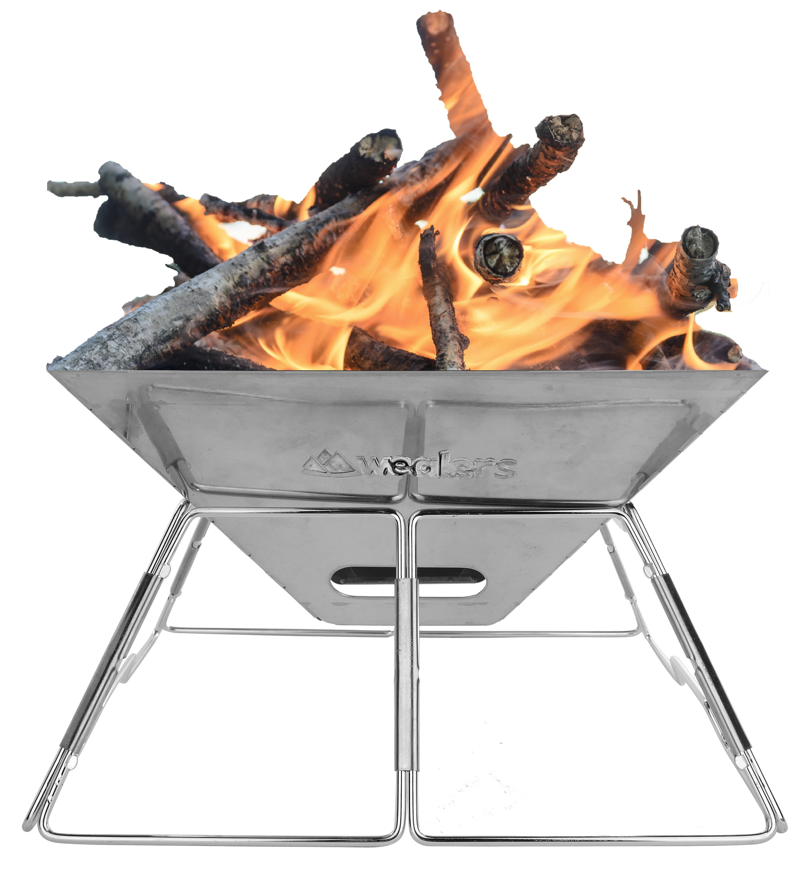 # THE FIRELOG PIT # FIREPIT FIRE PIT PORTABLE CAMPING COLLAPSIBLE CARRY HANDLE