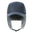 thumbnail image 2 of TOPTIE Winter Hats with Earflaps Trapper Hat Warm Hat Windproof Faux Fur Fully Lined-Navy, 2 of 7
