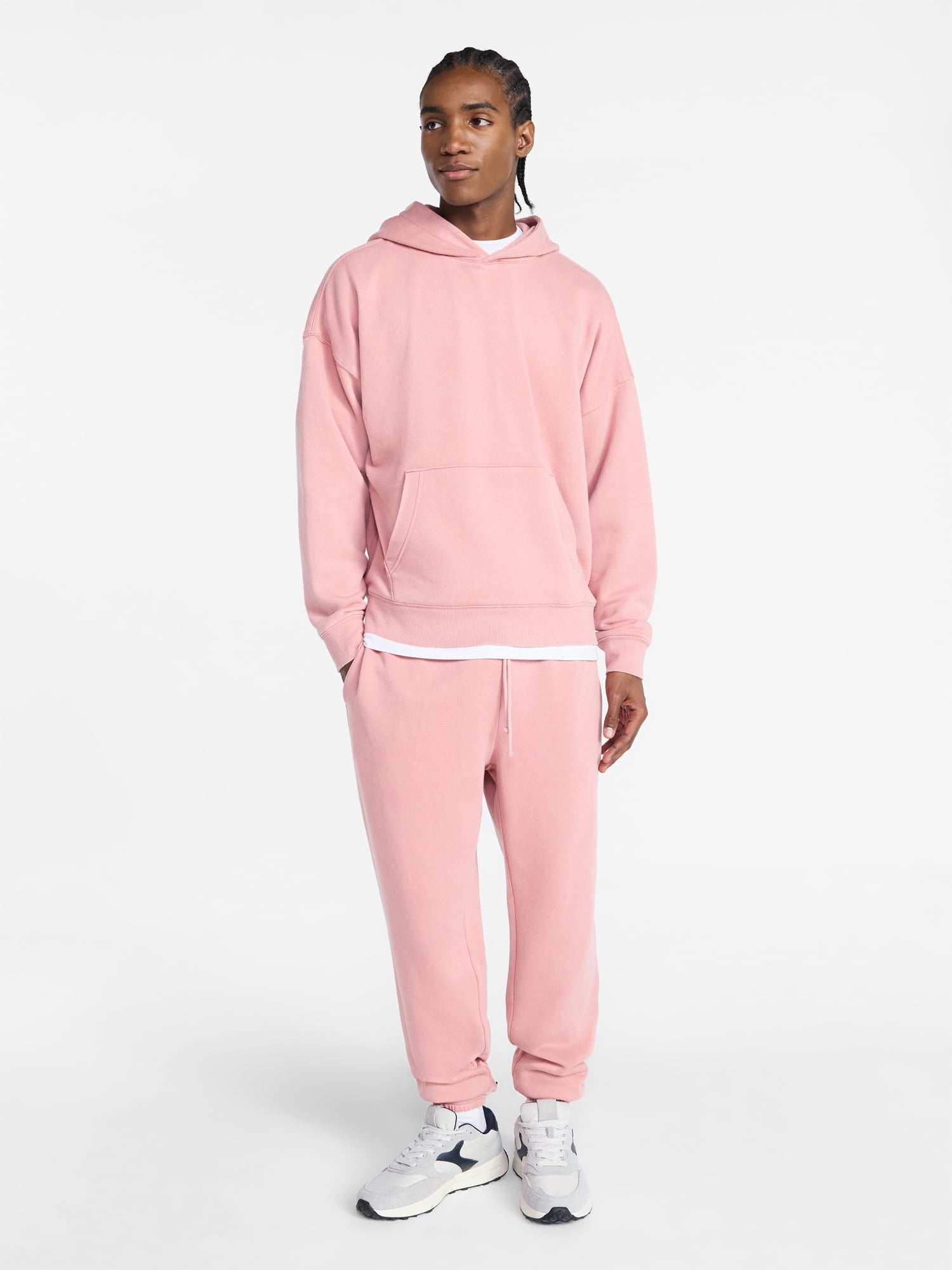 No Boundaries Oversized Hoodie with Long Sleeves, Men's XS-4XLT