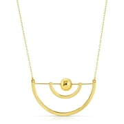 Michelle Campbell Jewelry Women's Global Orbit Necklace, Brass with 14k Yellow Gold Overlay