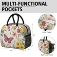 thumbnail image 6 of Obrewu Pioneer Flower and Butterfly Lunch Bag for Adult, Insulated, Leakproof, Oxford Cloth, 6 of 7