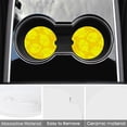 thumbnail image 3 of Car Coasters 6 Pack Stone Car Cup Holder Lemon Yellow Absorbent Drink Car Coaster Ceramic Set Small 2.56 inch Cup Coasters, 3 of 6