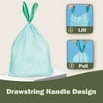 thumbnail image 5 of JENCENBIO Compostable Garbage Bags with Drawstring 4 Gallon Trash Bags, Waste Bags for Kitchen Bathroom Office , BPI ASTM D6400 and OK Compost Home Certified, 5 of 7
