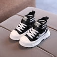 thumbnail image 1 of Zapatos informales para niños, botas tobilleras cálidas para otoño e invierno, botas informales antideslizantes suaves de cuero a la moda para niños, zapatillas de deporte de moda 31 Gao Jinjia LED, 1 of 2