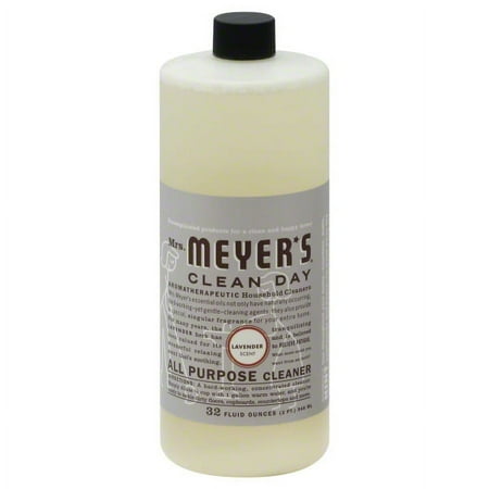 Mrs. Meyer's 11440 Clean Day Cleaner Concentrate, 32 oz Bottle, Liquid, Lavender