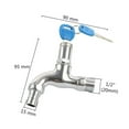 Verolina 1Pc AntiTheft 1/2\\\" Thread Alloy Sink Tap with Key Lock