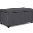 thumbnail image 1 of Trent Home 36" Contemporary Fabric Storage Bench in Slate Gray, 1 of 7