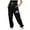 Black, variant on LSLJS Womens Jogging Pants Casual Sweatpants with Pocket Elastic Waist Lounge Pants for Workout Running