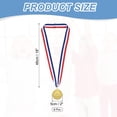 thumbnail image 2 of Uxcell Award Metals, Prize Medals Trophy Winner Medals with Neck Ribbon Gold, 2 of 7