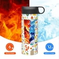 thumbnail image 6 of Yiaed Summer Animal Print Water Bottle with Straw Lid, Stainless Steel Double Wall Insulated Water Bottle | Leak-Proof and Spill-Proof Water Bottle, 6 of 8