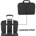 thumbnail image 6 of KROSER Unisex Adjustable Straps Foam Laptop Briefcase, 15.6", Black, 1-Piece, 6 of 8