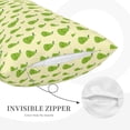 thumbnail image 3 of Daiia Green Pears1 Bedding Waterproof Pillow Protector Zippered Queen – Bed Bug Proof Pillow Encasement-14"x20", 3 of 6