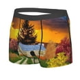 thumbnail image 2 of Disketp Fall Village Scenery Men'S Boxer Briefs,Soft And Breathable Cotton Underwear With Comfortflex Waistband, 2 of 9