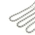 thumbnail image 6 of 100pcs Long Bead Connector Clasp Ball Chain Keychain Tag Key Rings Adjustable Antiqued Metal Bead Steel Chain(Silver/2.4x150mm), 6 of 8
