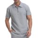 thumbnail image 1 of Blusas y camisas de manga larga con cuello en V para hombre, estilo casual, liso, clásico, sin capucha, de manga larga, con cuello vuelto, camisa a cuadros, abrigo de poliéster para hombre, 1 of 8