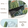 thumbnail image 5 of Tropical Plant Large Area Rugs 6x9 ft Summer Cactus Succulent Watercolor Blue Washable Rug Non Slip Indoor Carpet Absorbent Floor Mat for Living Room Bedroom Dining Room, 5 of 9