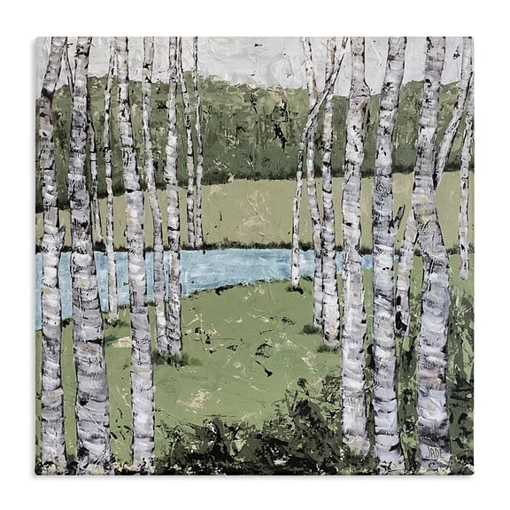 Stupell Industries Contemporary Thoughts of Summer Landscape Canvas Art, 17 x 17, by Jade Reynolds