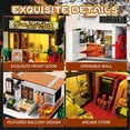 thumbnail image 3 of Japanese Game Store Building Blocks with Light, 2 in 1 Japanese Street View House Model Set 66503, Creative Modern Construction Toy, Ideal Collectible Gifts for Adults and Boys, 3 of 7