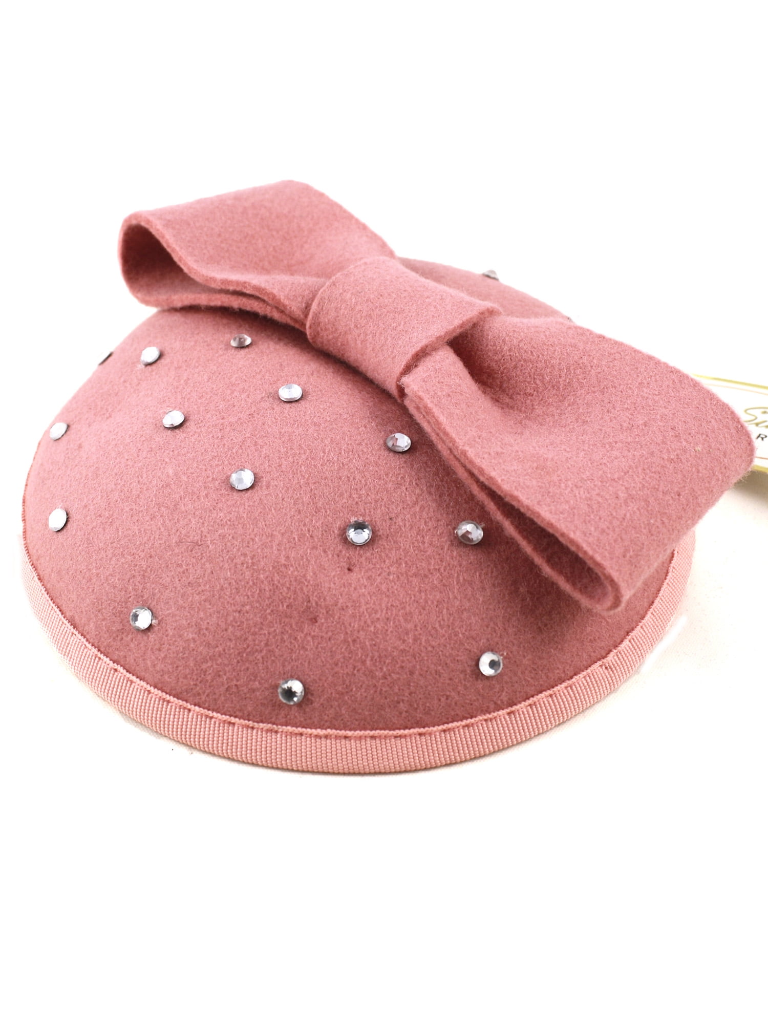 Pink Pillbox Fascinator Hat w Bow 