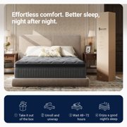 Avenco Noxa 12 Medium Memory Foam Hybrid Pocket Spring Mattress, Queen Size