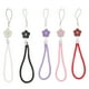 thumbnail image 1 of BRIGHTFUFU 5pcs Cordones para teléfono celular Plum Blossom Mano Correa de muñeca Cadena corta Llavero Accesorios de bricolaje para estudiantes adultos (negro, blanco, rojo, rosa, morado), 1 of 7