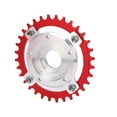 thumbnail image 1 of 104 BCD Vélo Plateau, 104 BCD Adaptateur de Pignon Exécution Exquise Haute Précision Stable Performance pour Vélo Électrique Milieu Moteur d'Entraînement Rouge, 1 of 8