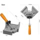 thumbnail image 5 of 2 abrazaderas de ángulo de 90°, tornillo de esquina de aleación de aluminio, abrazadera de soldadura de ángulo con mordaza giratoria ajustable, para herramientas de carpintero, soldadura de carpintero (gris) Rojo Verde, 5 of 5