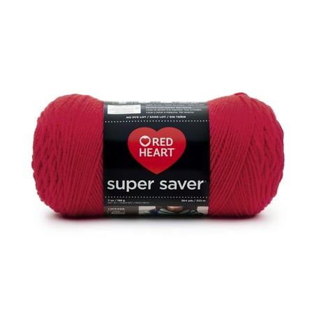 Red Heart® Super Saver™ #4 Worsted Acrylic Yarn, Hotred 7oz/198g 364yd