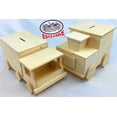 thumbnail image 5 of Matty's Toy Stop Design & Paint Your Own Wooden Train & Truck Banks (Each Includes 4 Paints & 1 Brush) Gift Set Bundle - 2 Pack, 5 of 6