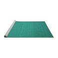 thumbnail image 2 of Ahgly Company Machine Washable Indoor Rectangle Abstract Turquoise Blue Contemporary Area Rugs, 3' x 5', 2 of 4