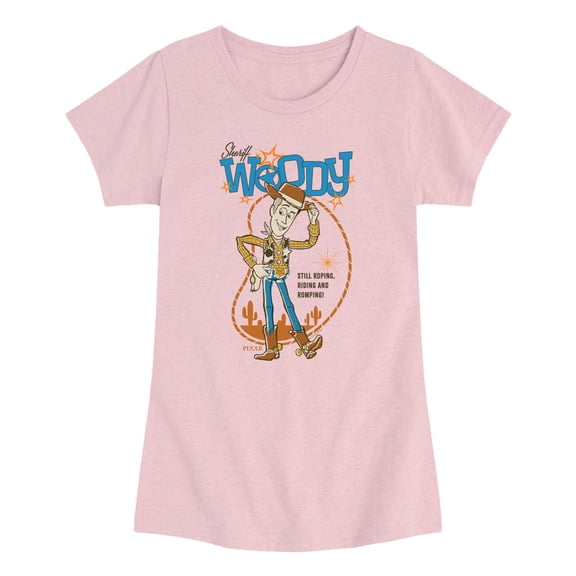 Toy Story - Sheriff Woody - Youth Girls Fitted Short Sleeve T-Shirt