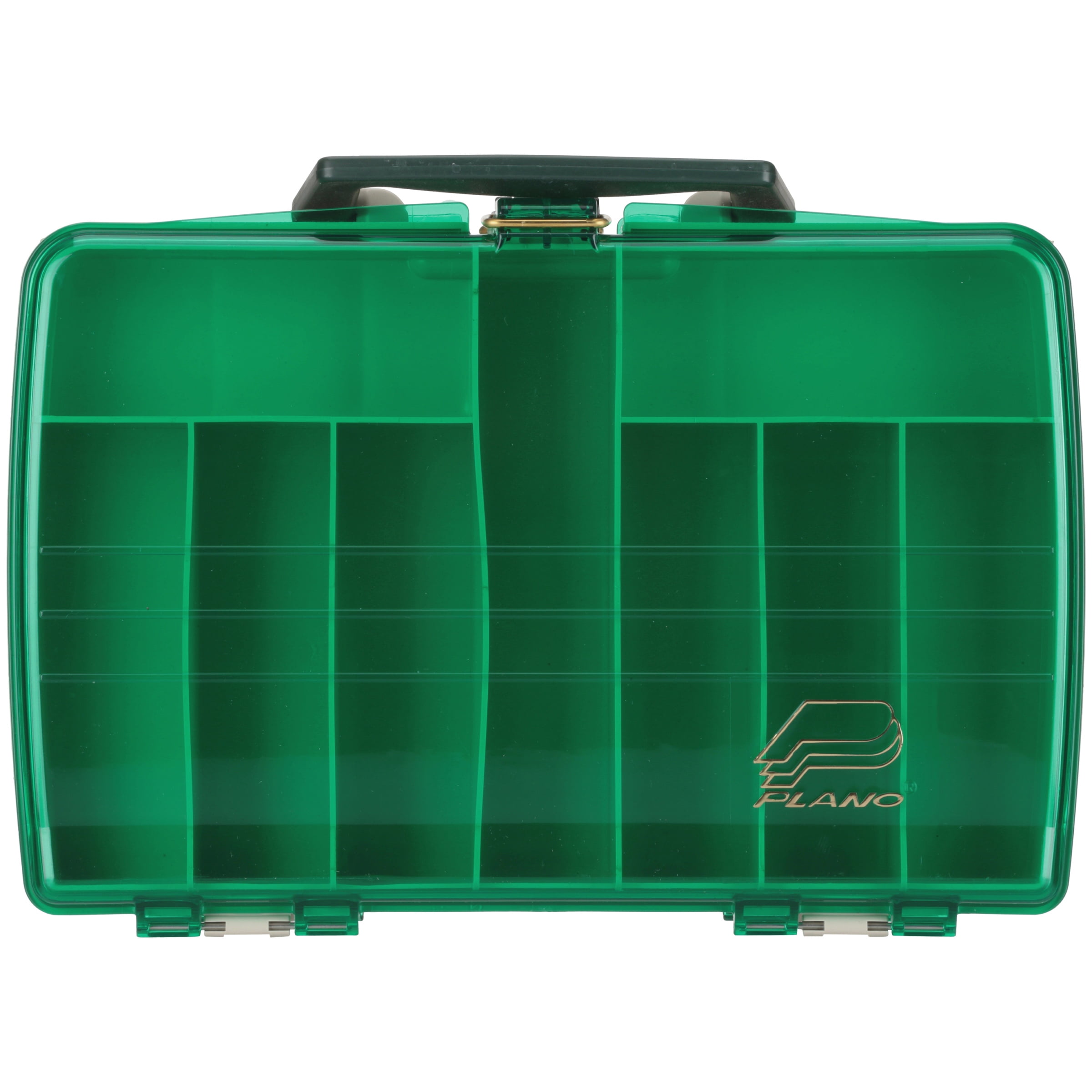 Plano Synergy Double Sided Fishing Satchel Tackle Box, Green / White